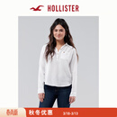 HOLLISTER小海鸥图案美式经典款三粒扣简约百搭衬衫女装340-6043 白色 S (165/84A)