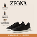 Zegna【明星同款】杰尼亚男鞋Triple Stitch™SECONDSKIN奢华休闲鞋 黑色 41 (7)