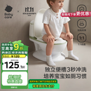 babycare马桶坐便器蹲便器儿童马桶仿真马桶坐便圈2-6岁宝宝便盆温特绿