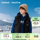 巴拉巴拉儿童羽绒马甲女童男童羽绒服上衣童装2025冬装保暖潮208425101202