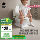 babycare马桶坐便器蹲便器儿童马桶仿真马桶坐便圈2-6岁宝宝便盆温特绿