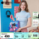 LeSportsac乐播诗新款NEWNEW联名系列可爱猫ipad平板收纳包手拿包 牛牛与乌冬通电话