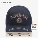 LACOSTE法国鳄鱼男女同款25秋冬新款字母棒球帽|RK6044 HDE/远峰蓝 L