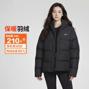 耐克NIKE女冬季短款连帽羽绒服 运动防寒外套 面包服FZ5929-010黑XL