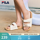 斐乐（FILA）官方女鞋运动拖鞋斐乐漂流船2休闲沙滩鞋子凉拖 奶白-GD 37.5