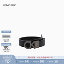 Calvin KleinJeans男士真皮商务休闲ck双面金属字母带头牛皮革腰带皮带礼物