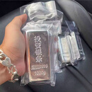 中国纯银Ag9999足银实心1000克投资银条银砖银原料收藏储值送礼 1000克 有证书 9999纯银 支持破坏性检测