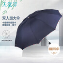 天堂伞 双人晴雨伞三折 10骨加大号抗风易甩干遮阳伞两用伞 3311深藏青