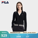 FILA 斐乐官方女士编织外套2026春新款休闲假两件学院风毛衣开衫 传奇蓝-NV L 170/88A/L