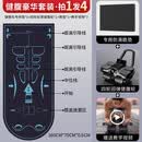 安踏四轮健腹轮自动回弹腹肌健身器材训练神器卷腹瘦肚子2026新款 【健身垫组合-黑】健腹轮+专用垫（送加厚跪垫）