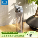 乐扣乐扣（LOCK&LOCK）人鱼线塑料运动水杯夏天便携水壶带刻度提手男女水杯子700ML灰色