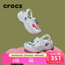 卡骆驰（CROCS）贝雅云彩女士洞洞鞋户外休闲鞋|208186 白色-100 36 /37(230mm)