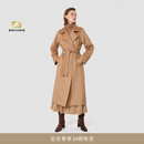 MAX MARA 【经典礼遇】女装Manuela骆驼绒经典系带大衣1016141906 驼色 38