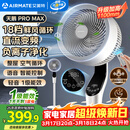 艾美特（AIRMATE）【天鹅MAX】空气循环扇直流变频家用大风力电风扇卧室轻音一级能效负离子净化语音落地扇 SRDI151