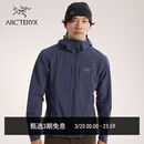 ARC'TERYX始祖鸟 GAMMA MX HOODY 防风 男子 软壳夹克 BLACK SAPPHIRE II/蓝黑色 M