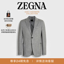 Zegna杰尼亚男装麻灰色Oasi Cashmere羊绒西装外套 麻灰色 52 (M/L)