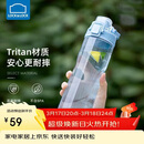 乐扣乐扣（LOCK&LOCK）人鱼线塑料运动水杯夏天便携水壶带刻度提手男女水杯子700ML蓝色