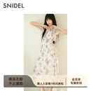 SNIDEL【精英衣橱】连衣裙女26木耳领收腰小飞袖印花SWFO261300 紫色 M (1)