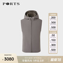 PORTS男装秋冬时尚保暖皮草内胆棉马甲MM9F400NWO013 KHAKI M