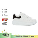 亚历山大麦昆（Alexander McQueen）礼物 AMQ女款系带小白鞋阔型休闲运动鞋 黑色/白色 38.5
