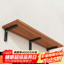 安尔雅墙面搁架 墙上置物架宿舍木板挂墙书架隔板置物架11