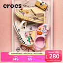 卡骆驰（CROCS）洞洞鞋贝雅卡骆班轻便耐磨一脚蹬休闲鞋|205089 白/深蓝-126 37 /38(230mm)