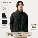 LACOSTE法国鳄鱼男装25秋冬新款菱形格绗缝立领棉服外套|BH2542 031/黑色 M /L 52