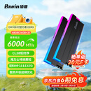 佰维（BIWIN）48G(24G×2)套装 DDR5 6000频率台式机内存条 时空行者DW100 RGB灯条(C28)黑色AI PC电脑存储配件