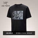 ARC'TERYX始祖鸟 KRAGG COTTON LITHOGRAPHICA SS 男子 棉质短袖T恤 BLACK/黑色 L