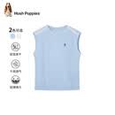 暇步士（Hush Puppies）童装男童速干背心夏季儿童无袖T恤运动上衣 雨釉蓝   150   
