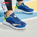 李宁童鞋儿童跑步鞋男大童简约舒适柔软轻盈透气运动鞋35YKFR024-21