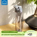 乐扣乐扣（LOCK&LOCK）人鱼线塑料运动水杯夏天便携水壶带刻度提手男女水杯子700ML灰色