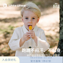 white wheat儿童26春季新款上衣男女童可爱绣标衬衣宝宝竹节棉衬衫 米白色 100 cm