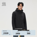 KOLON SPORT/可隆户外冲锋衣2级 男子透湿防风耐磨2L防水夹克 LHJK6MNT01-BK 黑色 L 175/96A