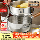 三四钢雪平锅内层316L不锈钢奶锅辅食小汤锅泡面煮锅20cm食品级一体成型