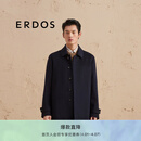 ERDOS 时尚休闲宽松保暖外套男毛呢大衣 黑 2XL 185/104A