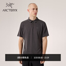 ARC'TERYX始祖鸟 KADEM POLO 轻量 男子 运动短袖POLO衫 BLACK HEATHER/黑灰色 M