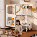 蔻丝鸟笼鹦鹉专用防溅大号八哥玄凤虎皮小太阳家用鸟笼子豪华别墅