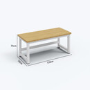 京立电脑桌台式现代办公桌家用学习桌简易书桌卧室写字台长方形工作台 定制金140长50宽74高【加厚25mm桌面】