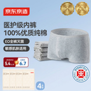京东京造100%纯棉 一次性男士平角内裤A类EO灭菌免洗日抛出差旅行XXL码4条