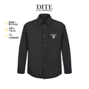 DITE迪特男士秋冬季厚款宽松休闲印花户外运动工装风棉服夹克外套 黑色(TC5040) XS 44