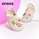 卡骆驰（CROCS）洞洞鞋贝雅卡骆班轻便耐磨一脚蹬休闲鞋|205089 冬日白/彩色-1LI 37 /38(230mm)