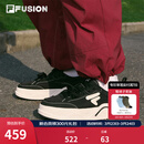 FILAFUSION 斐乐潮牌女鞋【章昊同款】帆布鞋女运动鞋滑板鞋 黑/奶白-BG 37.5