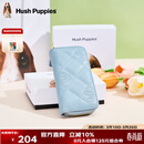 暇步士（Hush Puppies）女士钥匙包时尚简约收纳包菱格零钱包便携卡包送女友生日礼物