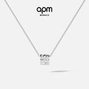 apm[杨紫同款]APM Monaco Ice冰块可调节毛衣链银项链送人生日礼物 银白色Ice可调节项圈
