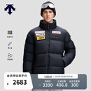 迪桑特（DESCENTE）休闲运动瑞士国家队合作男女同款短款运动羽绒服 BK-黑色-D5493SDJ68 M (170/92A)