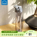 乐扣乐扣（LOCK&LOCK）人鱼线塑料运动水杯夏天便携水壶带刻度提手男女水杯子700ML灰色