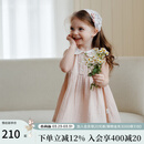 OAK FAMILY夏季新品2025女宝宝无袖连衣裙文艺娃娃领儿童公主裙 粉色 （不含头饰） 100 cm