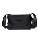 【专柜高奢】新款斜挎包包通勤邮差包男款挎包百搭男士单肩包大容 黑色