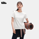 蕉下（beneunder）t恤女短袖正肩打底衫棉吸汗春装内搭高档百搭CT005霜奶白L